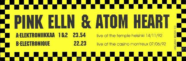 Pink Elln & Atom Heart : Elektroniikkaa 1&2 / Electronique (12")