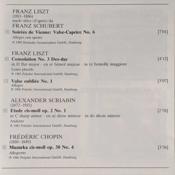 Vladimir Horowitz : Vladimir Horowitz (CD)