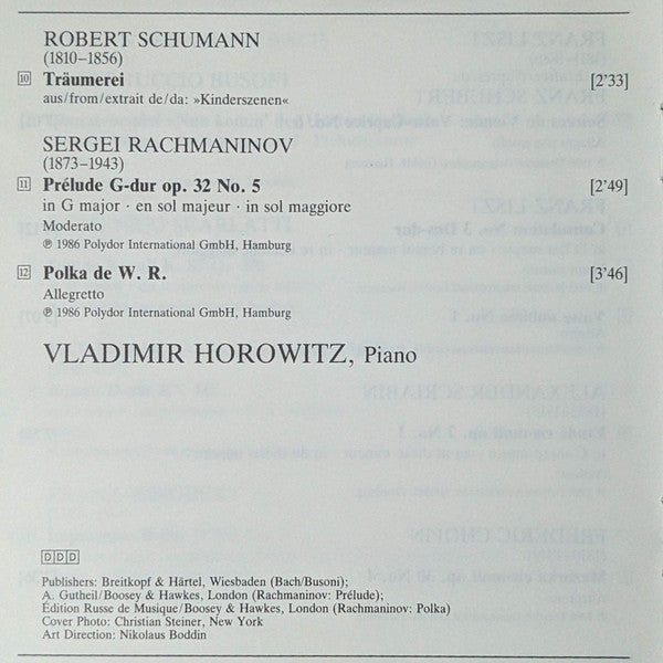 Vladimir Horowitz : Vladimir Horowitz (CD)