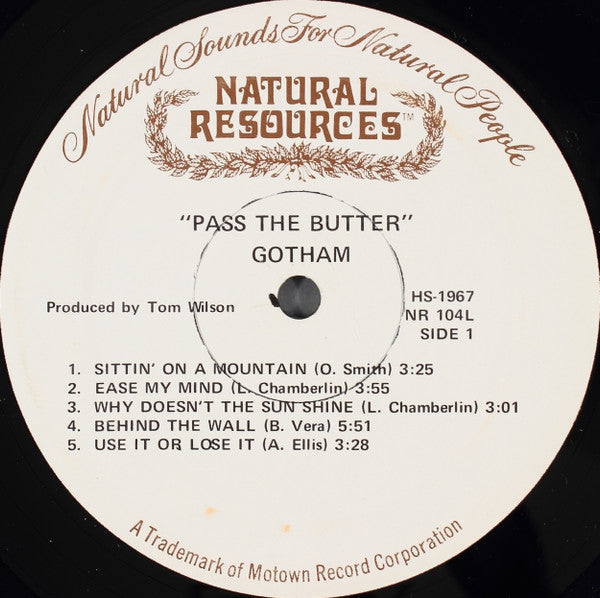 Gotham (5) : Pass The Butter (LP, Album)