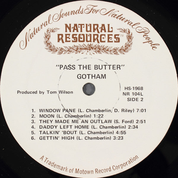 Gotham (5) : Pass The Butter (LP, Album)