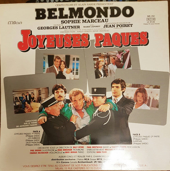 Philippe Sarde : Musique du film de Georges Lautner "Joyeuses Paques" avec Belmondo (12", Maxi)