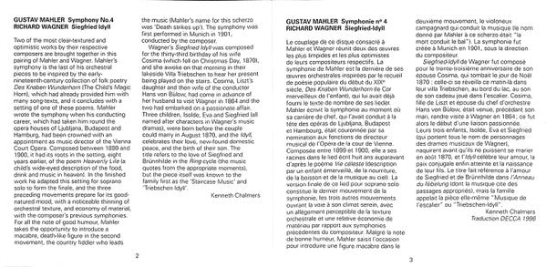 Gustav Mahler, Richard Wagner, Barbara Hendricks, Chaim Taub, Zubin Mehta, Israel Philharmonic Orchestra : Symphony No. 4 / Siegfried Idyll (CD, Comp)