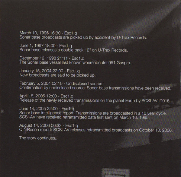 Sonar Base : Sonar Bases 4 - 10 (CD, Album, RE)