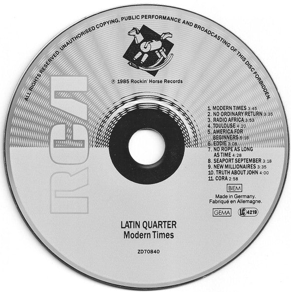 Latin Quarter : Modern Times (CD, Album)