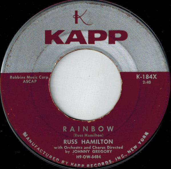 Russ Hamilton : Rainbow (7", Single, Ind)