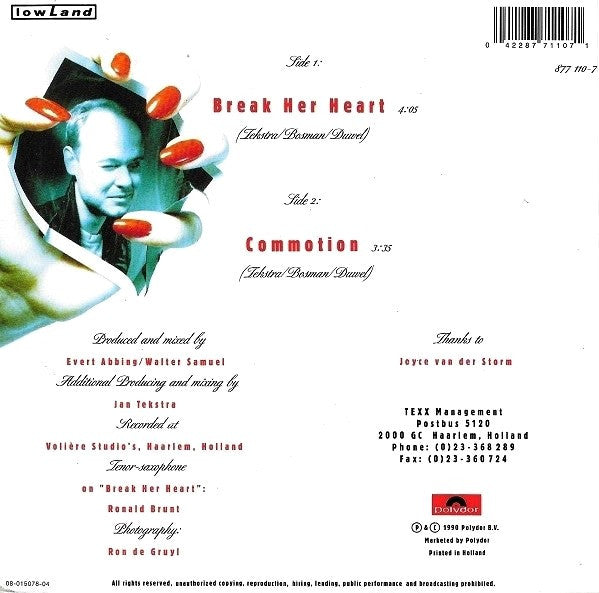 Texx : Break Her Heart (7", Single)