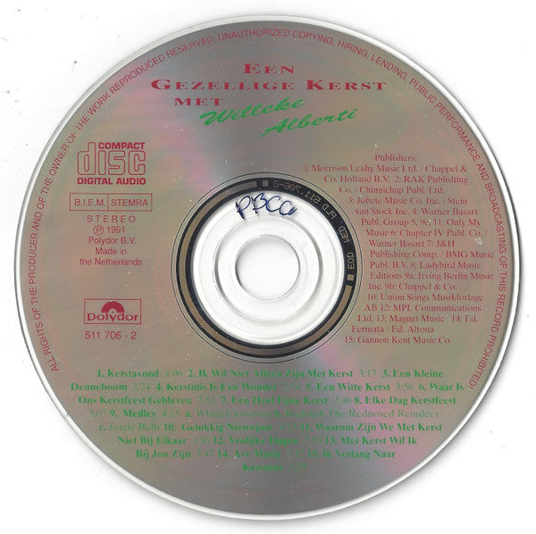 Willeke Alberti : Een Gezellige Kerst met Willeke Alberti (CD, Album)