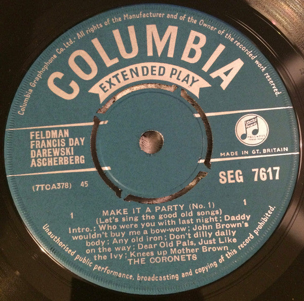 The Coronets : Make It A Party (7", EP, Mono)