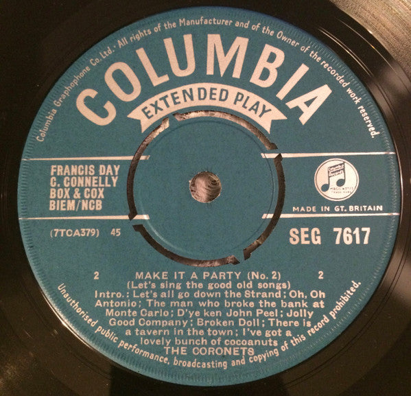 The Coronets : Make It A Party (7", EP, Mono)
