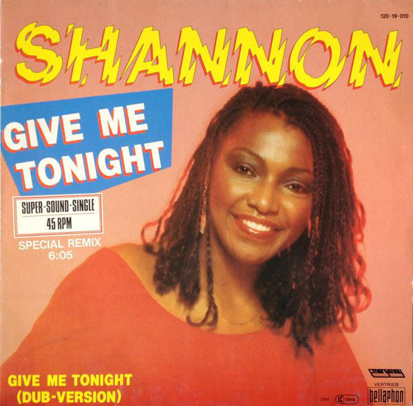 Shannon : Give Me Tonight (12", Maxi)