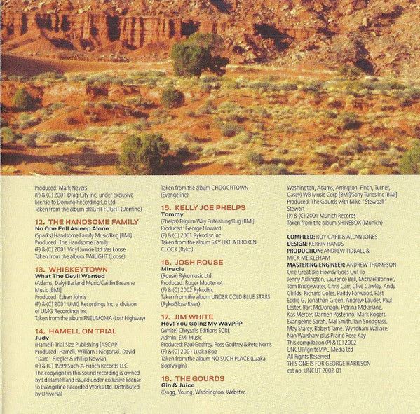 Various : The Best Of Americana 2001 (Sounds Of The New West Vol. 3) (CD, Comp)