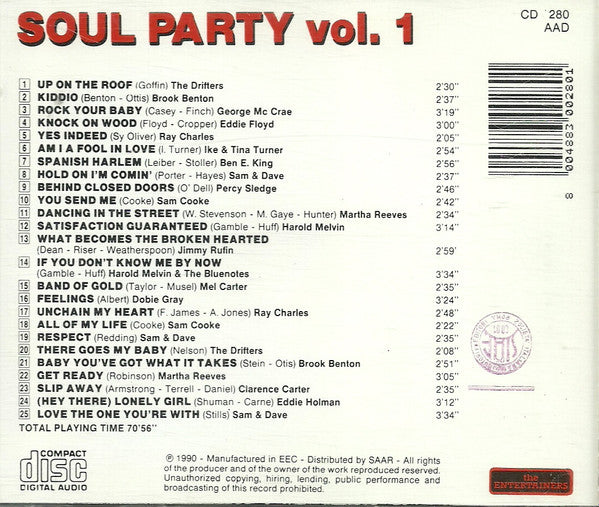 Various : Soul Party Vol. 1 (CD, Album, Comp)