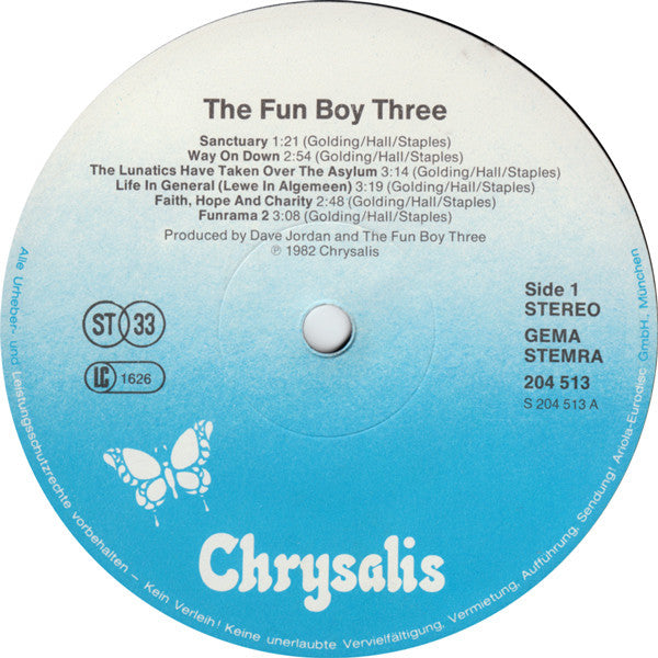 The Fun Boy Three* : The Fun Boy Three (LP, Album)