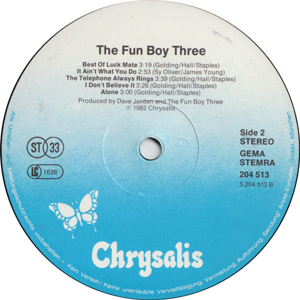 The Fun Boy Three* : The Fun Boy Three (LP, Album)