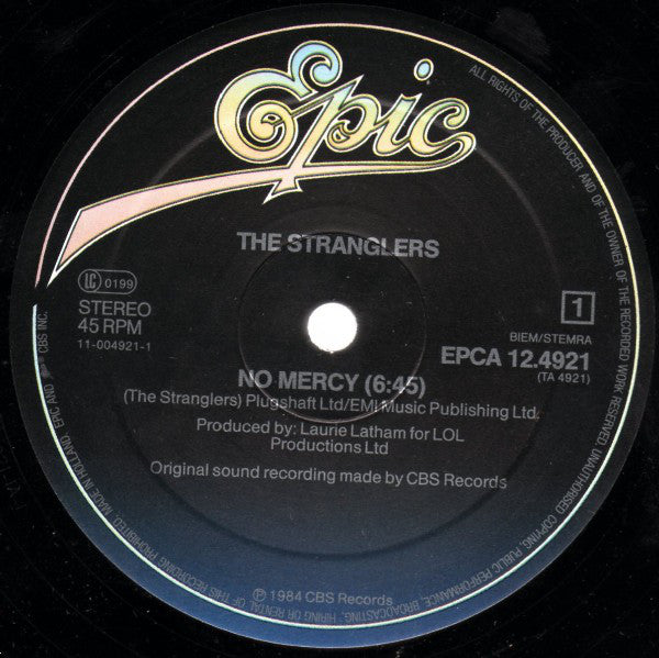 The Stranglers : No Mercy (12", Maxi)