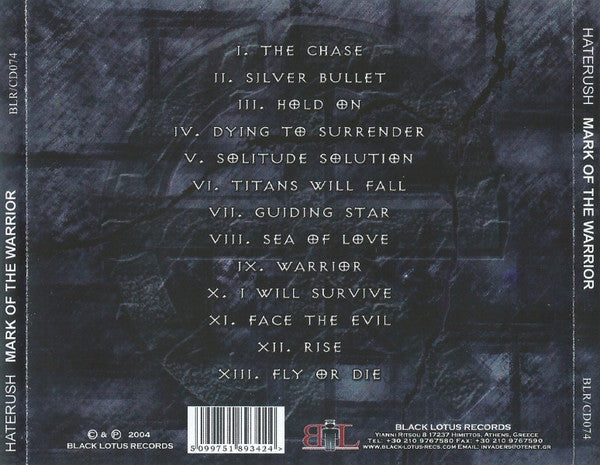 Haterush : Mark Of The Warrior (CD, Album)