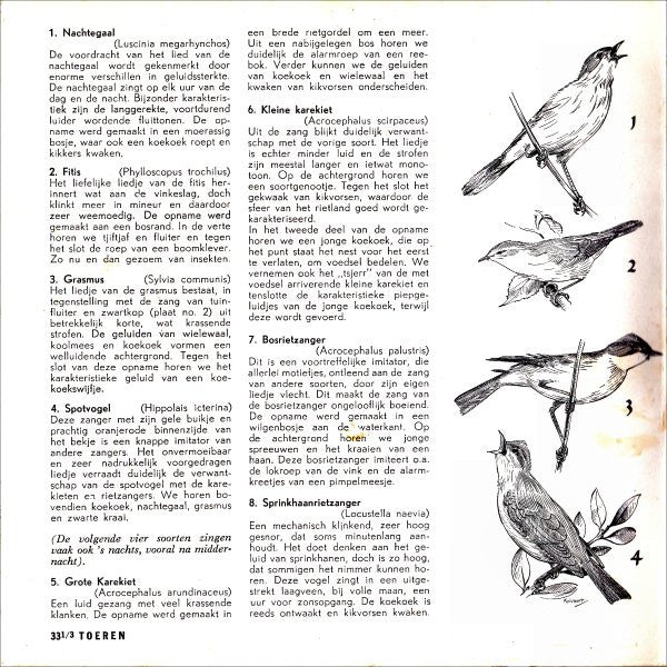 Hans A. Traber : Listen The Birds 3 = Hoor De Vogels 3 (7", EP)