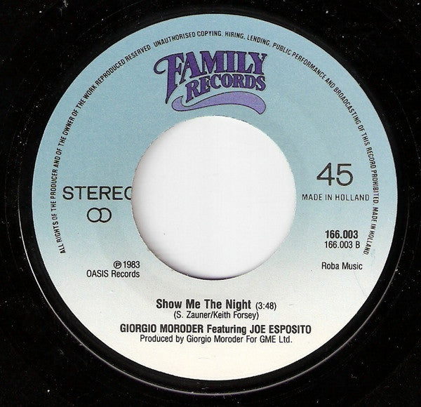 Giorgio Moroder Feat. Joe Esposito : A Love Affair (7", Single)