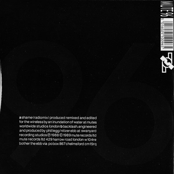 Nitzer Ebb : Shame (7", Single)