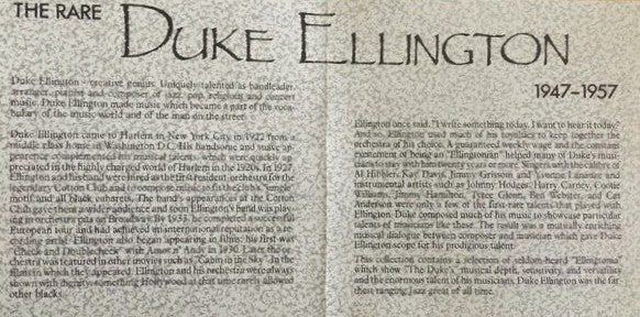 Duke Ellington : The Rare Duke Ellington 1947-1957 (CD, Comp)