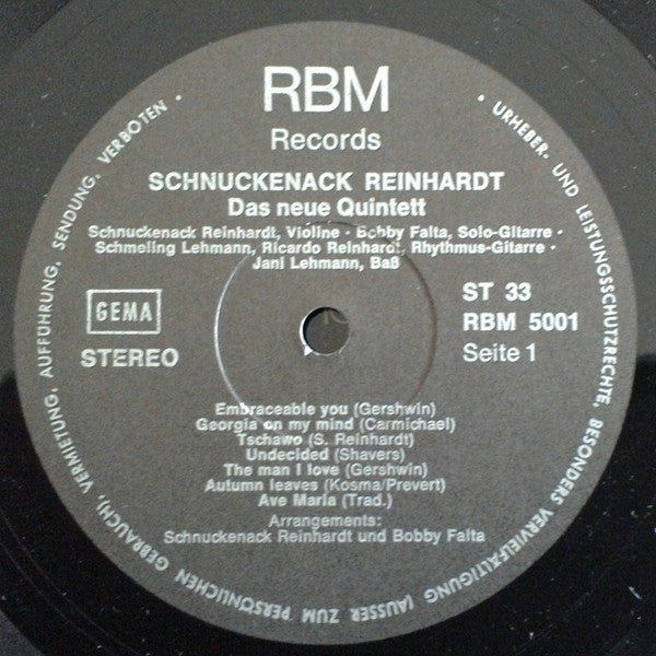 Schnuckenack Reinhardt Quintett : Musik Deutscher Zigeuner (LP, Album, Gat)