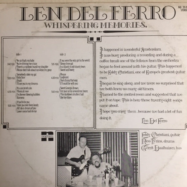 Len Del Ferro : Whispering Memories (LP, Album)