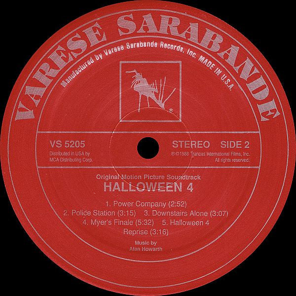 Alan Howarth : Halloween 4: The Return Of Michael Myers (Original Motion Picture Soundtrack) (LP, Album)