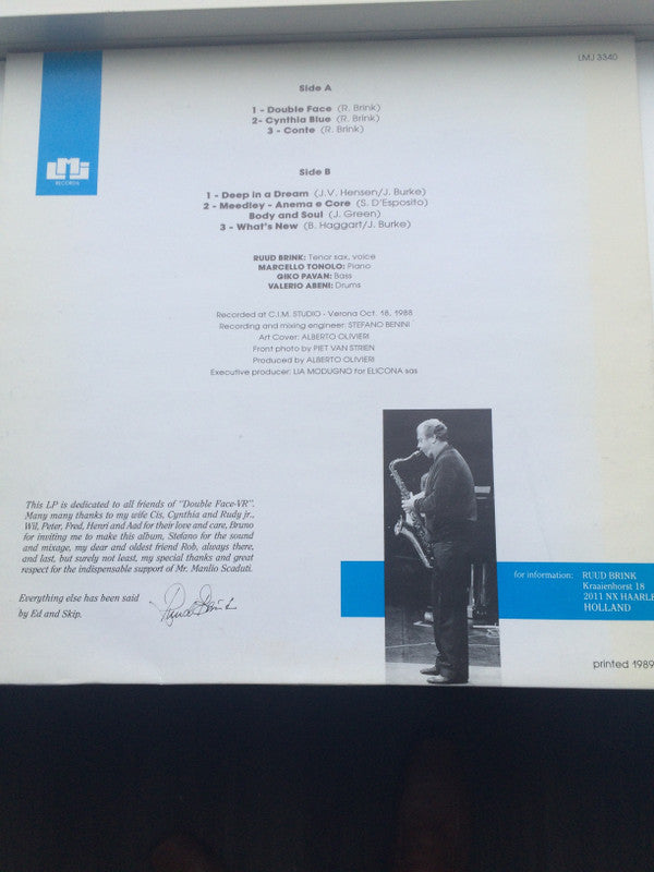 Ruud Brink : Ruud Brink In Verona - Double Face (LP, Album)