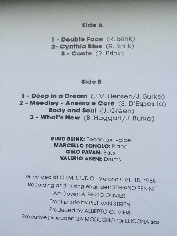 Ruud Brink : Ruud Brink In Verona - Double Face (LP, Album)