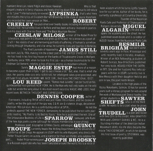 Various : The United States Of Poetry (CD, Album)
