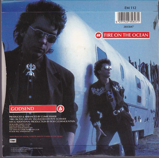 Climie Fisher : Fire On The Ocean (7", Single, Sil)