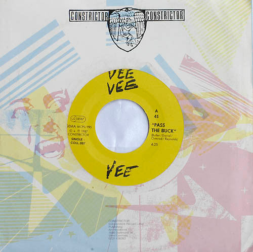 Vee VV : Pass The Buck / Love Canal (7", Single, Ltd, Yel)