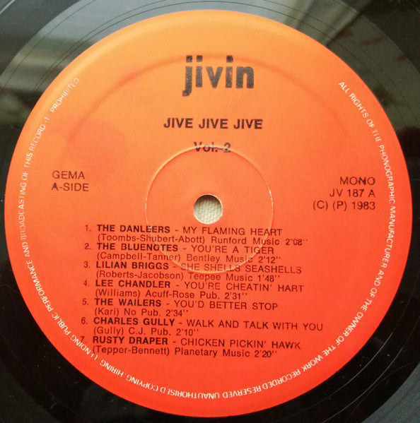 Various : Jive ! Jive ! Jive ! Vol. 2 (LP, Comp)