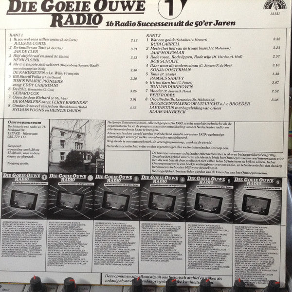 Various : Die Goeie Ouwe Radio Deel 1 (LP, Comp, Mono)