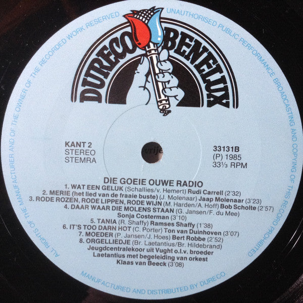 Various : Die Goeie Ouwe Radio Deel 1 (LP, Comp, Mono)