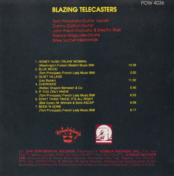 Danny Gatton And Tom Principato : Blazing Telecasters (CD, Album)