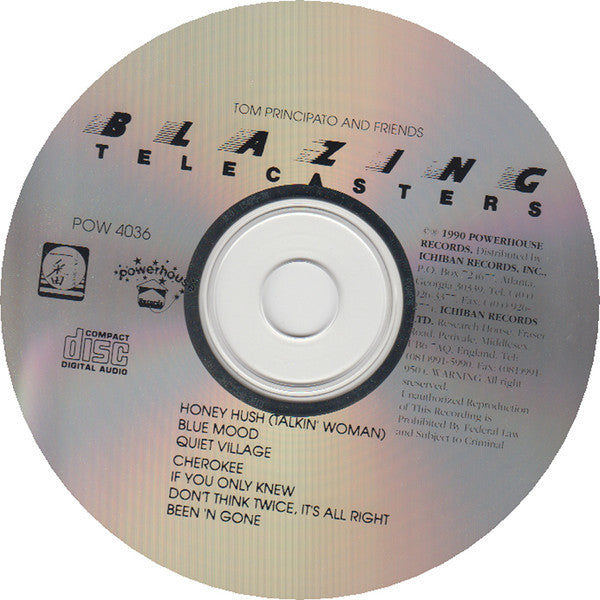 Danny Gatton And Tom Principato : Blazing Telecasters (CD, Album)