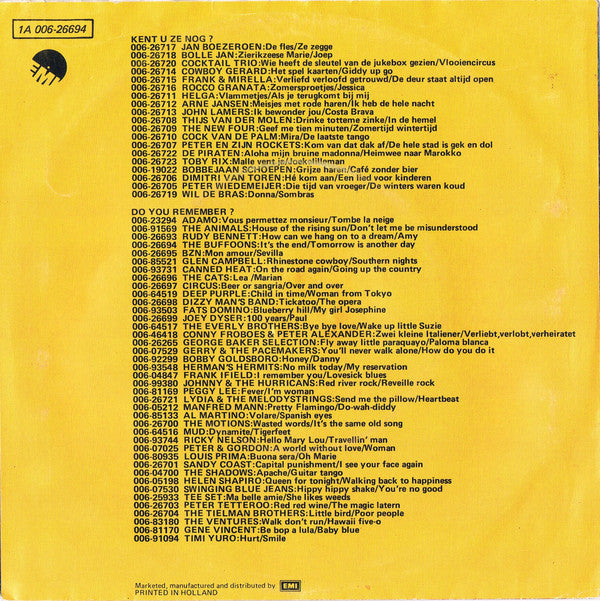 The Buffoons : It's The End / Tomorrow Is Another Day (7", Single)