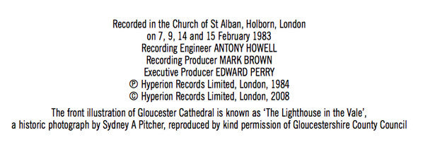 Herbert Howells, Ralph Vaughan Williams, Corydon Singers, Matthew Best (2) : Requiem & Take Him, Earth, For Cherishing / Mass In G Minor & Te Deum In G (CD, Album, RE)