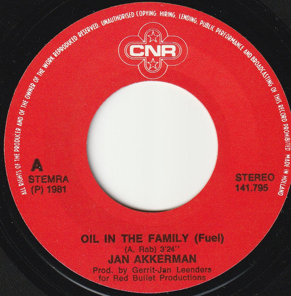 Jan Akkerman : Oil In The Family (7")