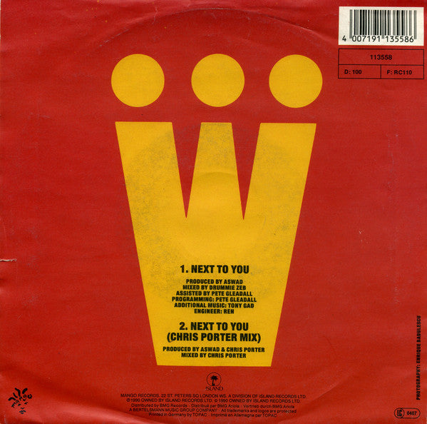 Aswad : Next To You (7", Single)