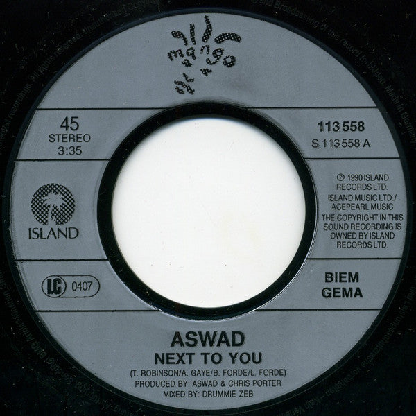 Aswad : Next To You (7", Single)