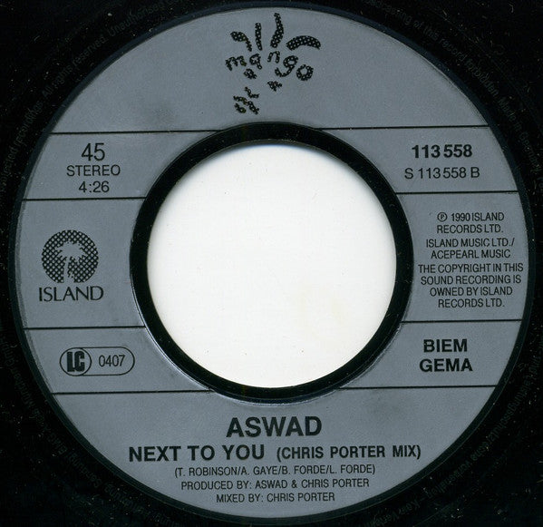 Aswad : Next To You (7", Single)