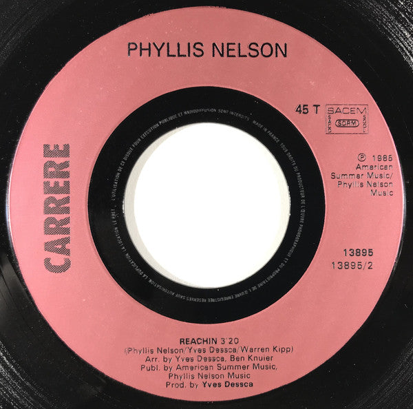 Phyllis Nelson : I Like You (7", Single)