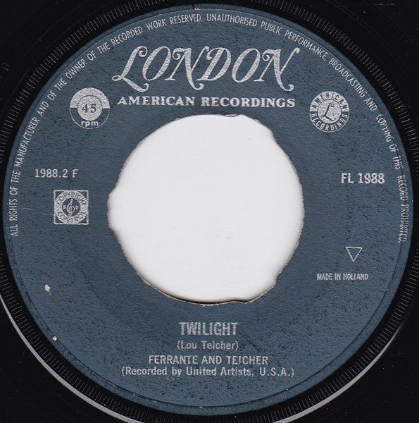 Ferrante & Teicher : Exodus / Twilight (7", Single)