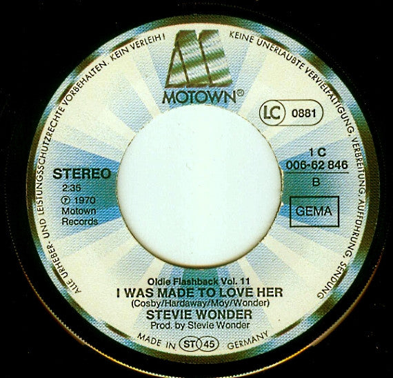 Stevie Wonder : Superstition / I Was Made To Love Her (7", Single)