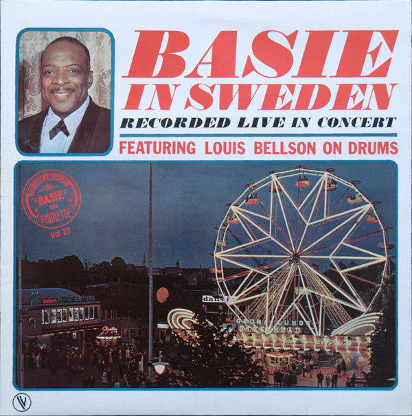 Count Basie Orchestra Featuring Louis Bellson : Basie In Sweden (LP, Album, RE)