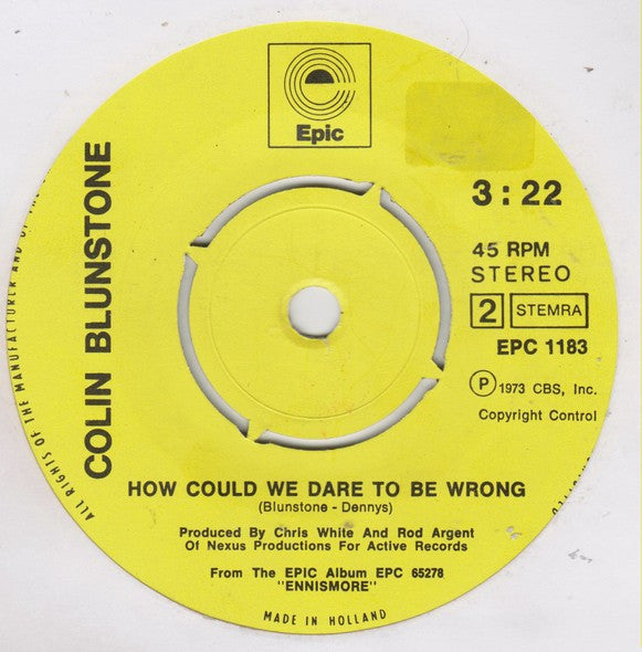 Colin Blunstone : Andorra (7", Single)