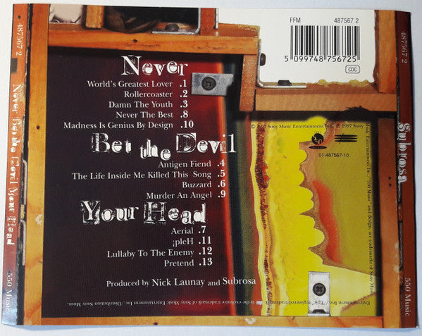 Subrosa (2) : Never Bet The Devil Your Head (CD, Album)